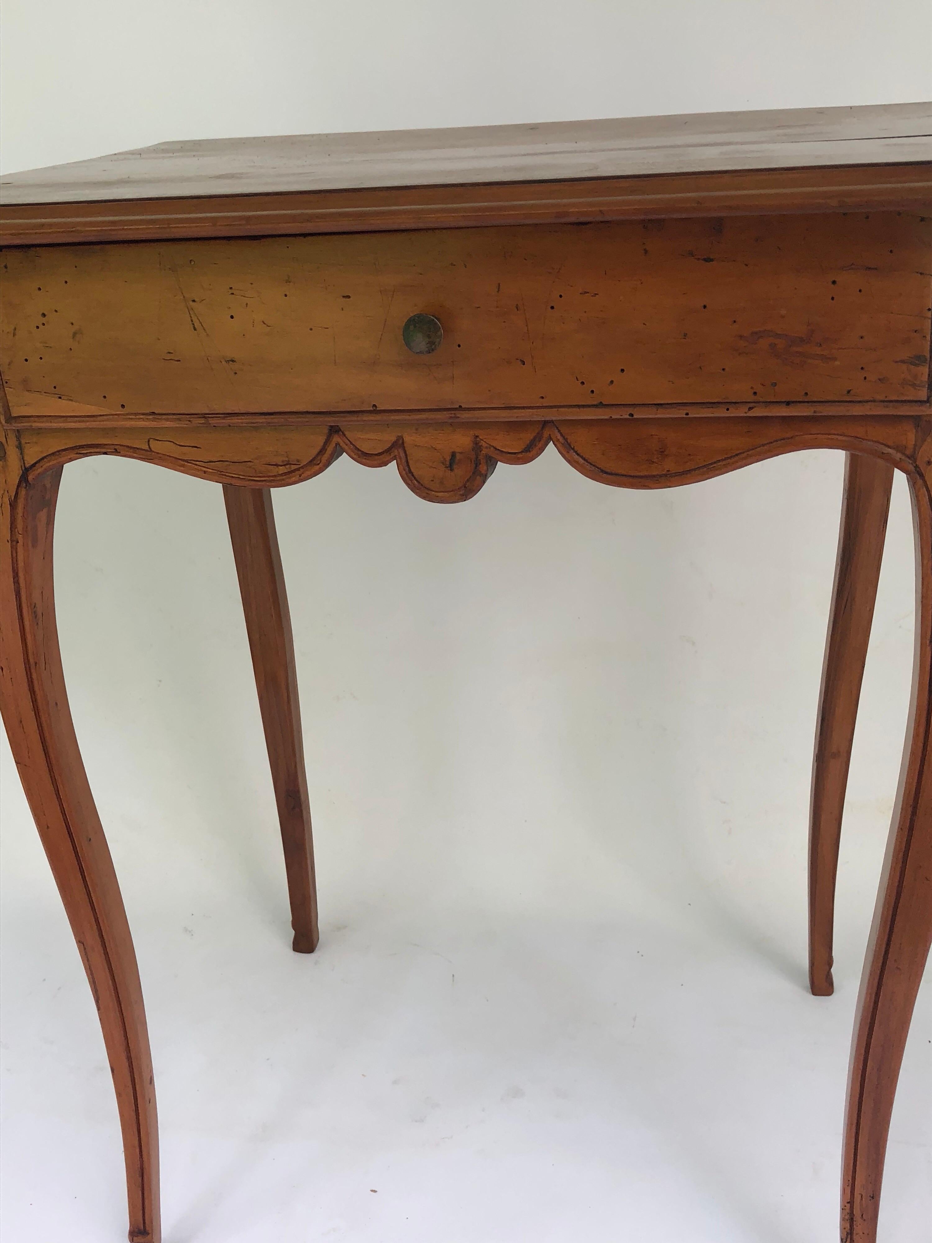 French Louis XV Fruitwood Table a Ecrire