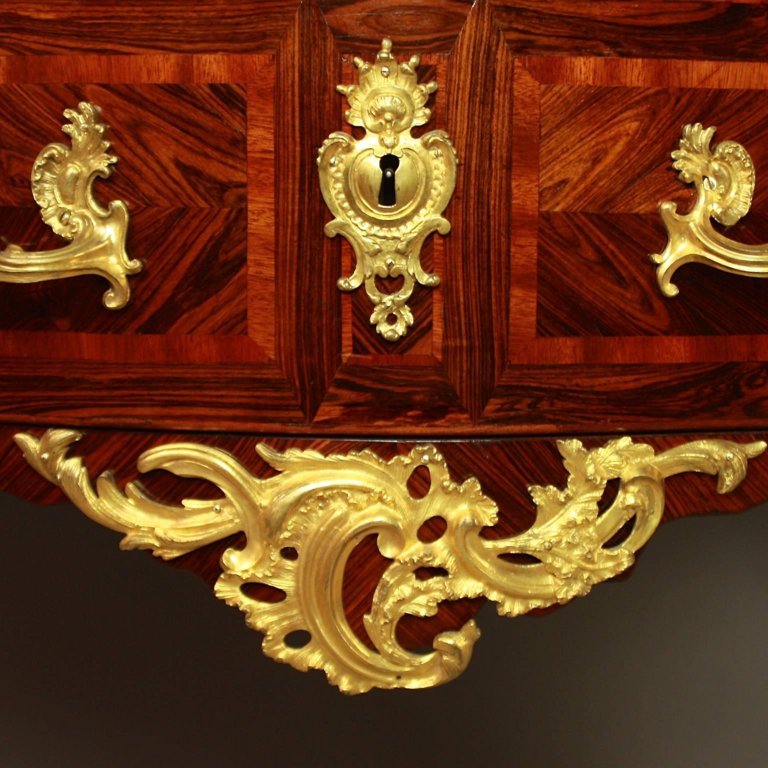 Louis XV Gilt Bronze-Mounted Kingwood Commode, Stamped Rubestuck, circa 1765 1