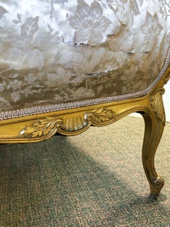 Louis XV Gilt Mahogany Settee