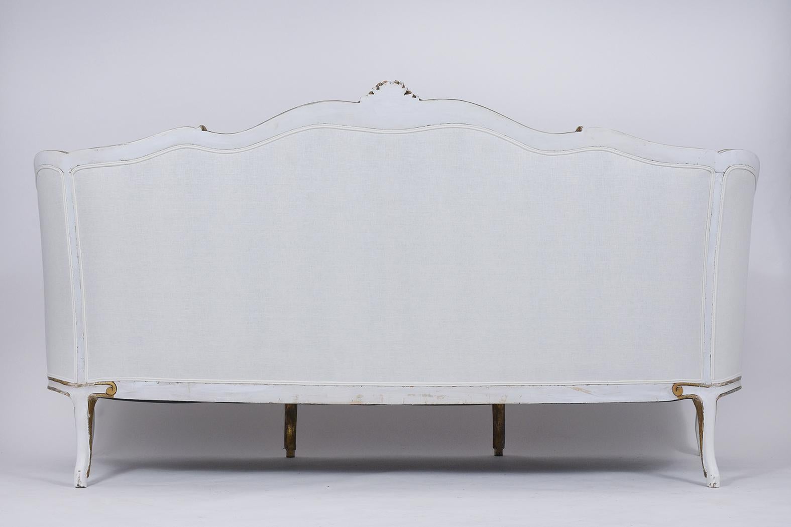 Louis XV Gilt Sofa For Sale 3