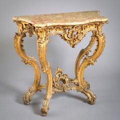 Louis XV Gilt-Wood Console Table