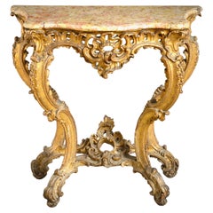 Louis XV Gilt-Wood Console Table