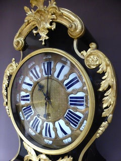 Louis XV Gilted Bronze Original Movement by Antoine Pelletier Floor Clock