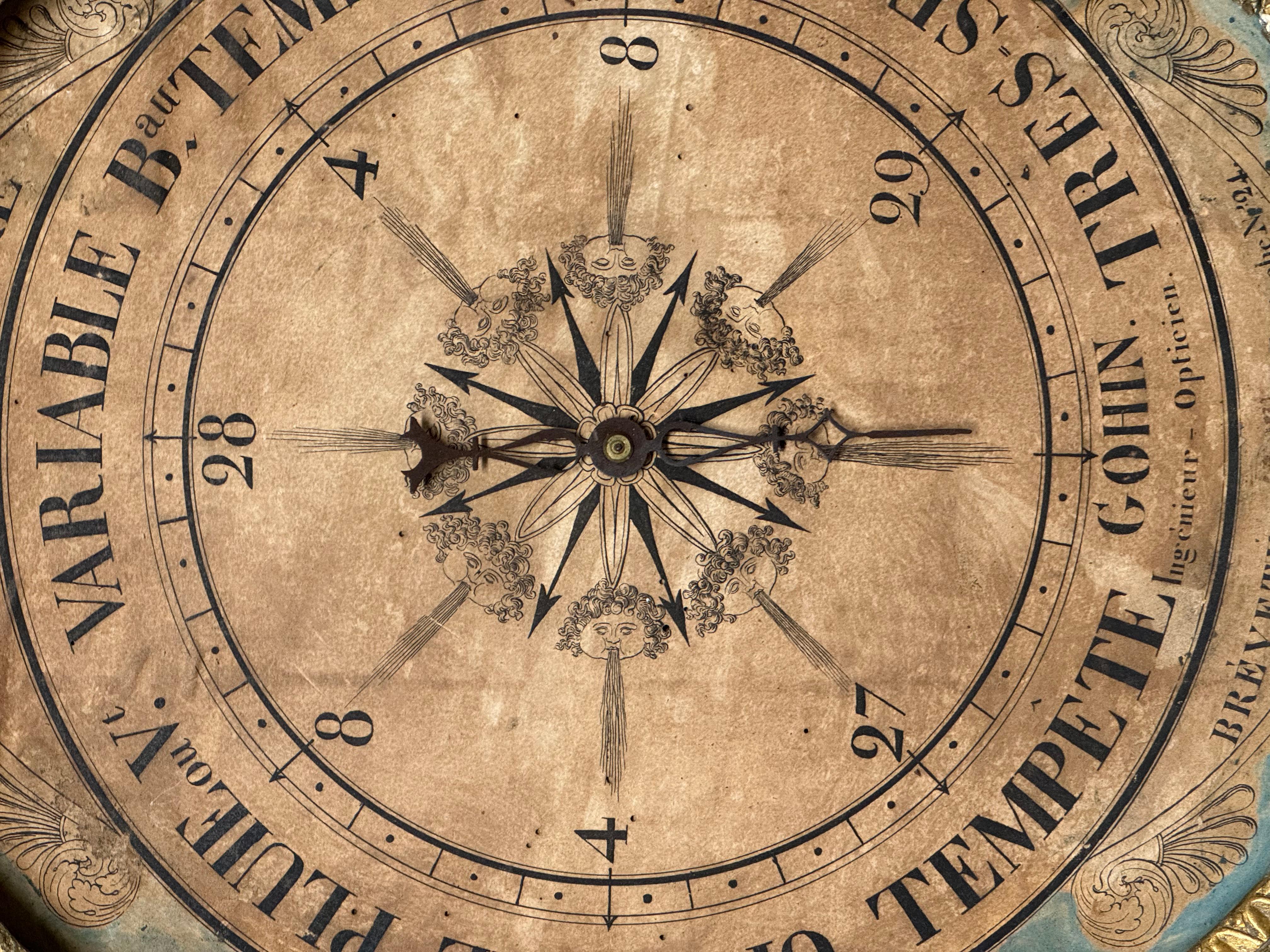Louis XV Giltwood Barometer For Sale 3