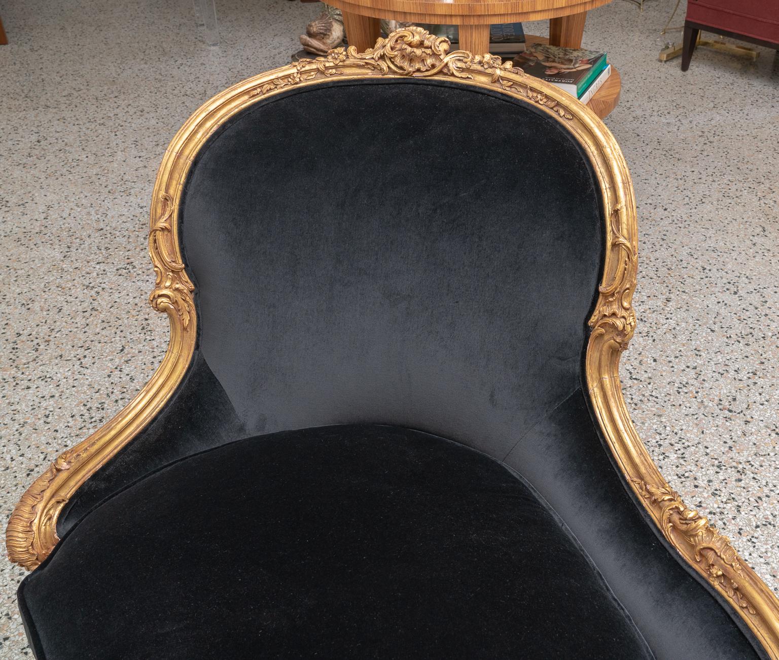 Louis XV Giltwood Chaise For Sale 7