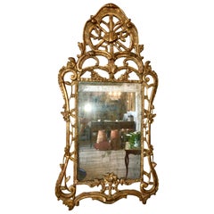 Louis XV Giltwood Mirror