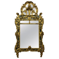 Louis XV Giltwood Mirror with the Original Looking Glass