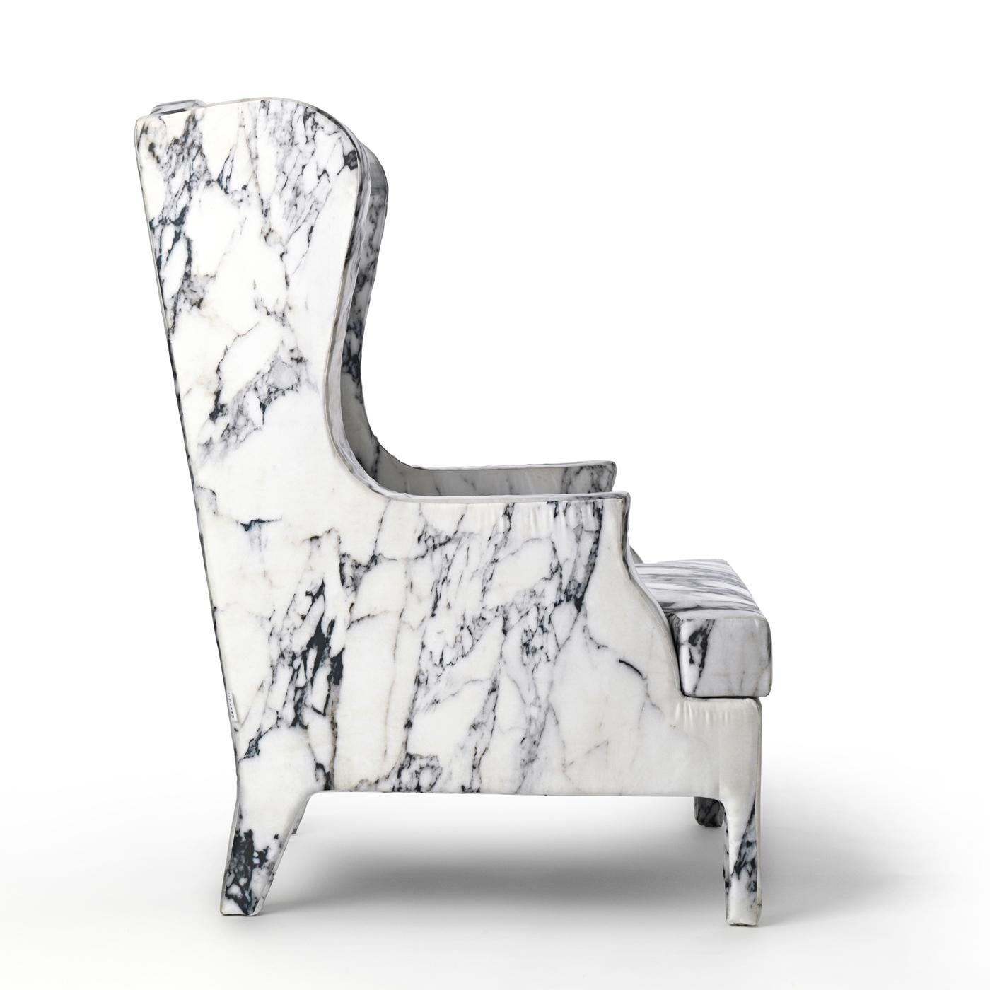 Italian Louis XV Goes To Sparta Armchair by Maurizio Galante and Tal Lancman For Sale