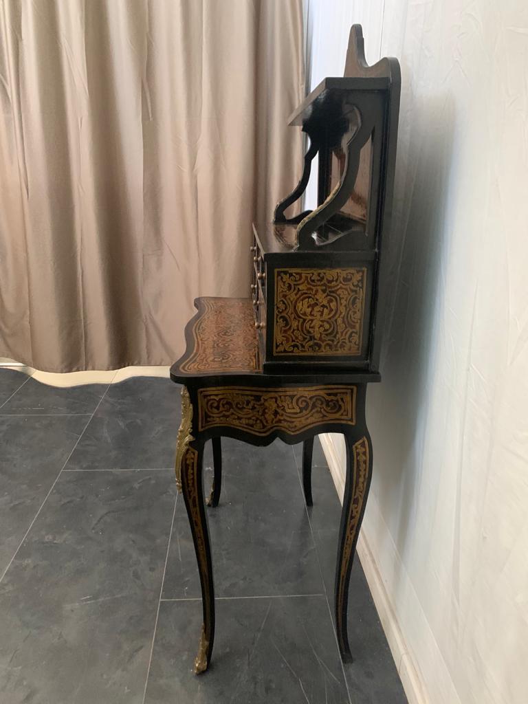 Louis XV Gold and Bronze Desk, 1950s For Sale 8