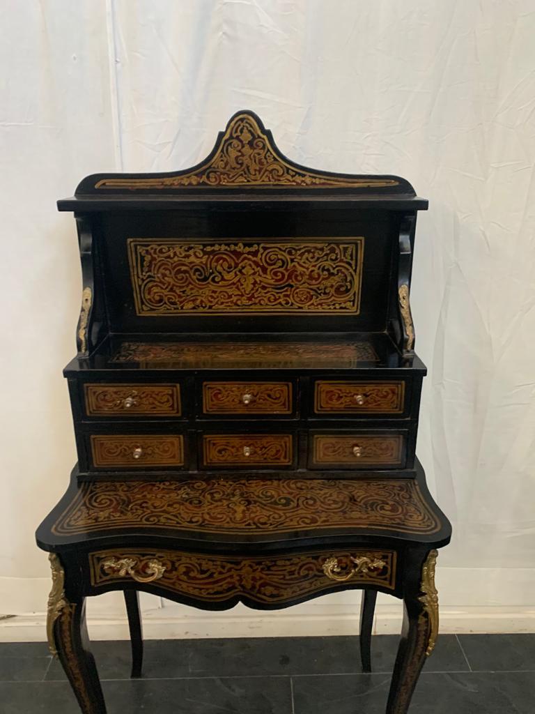 Bureau Louis XV en or et bronze, années 1950 Bon état - En vente à Montelabbate, PU