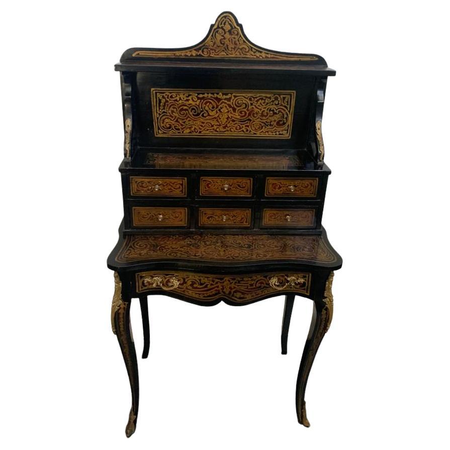 Louis XV Gold and Bronze Desk, 1950s For Sale