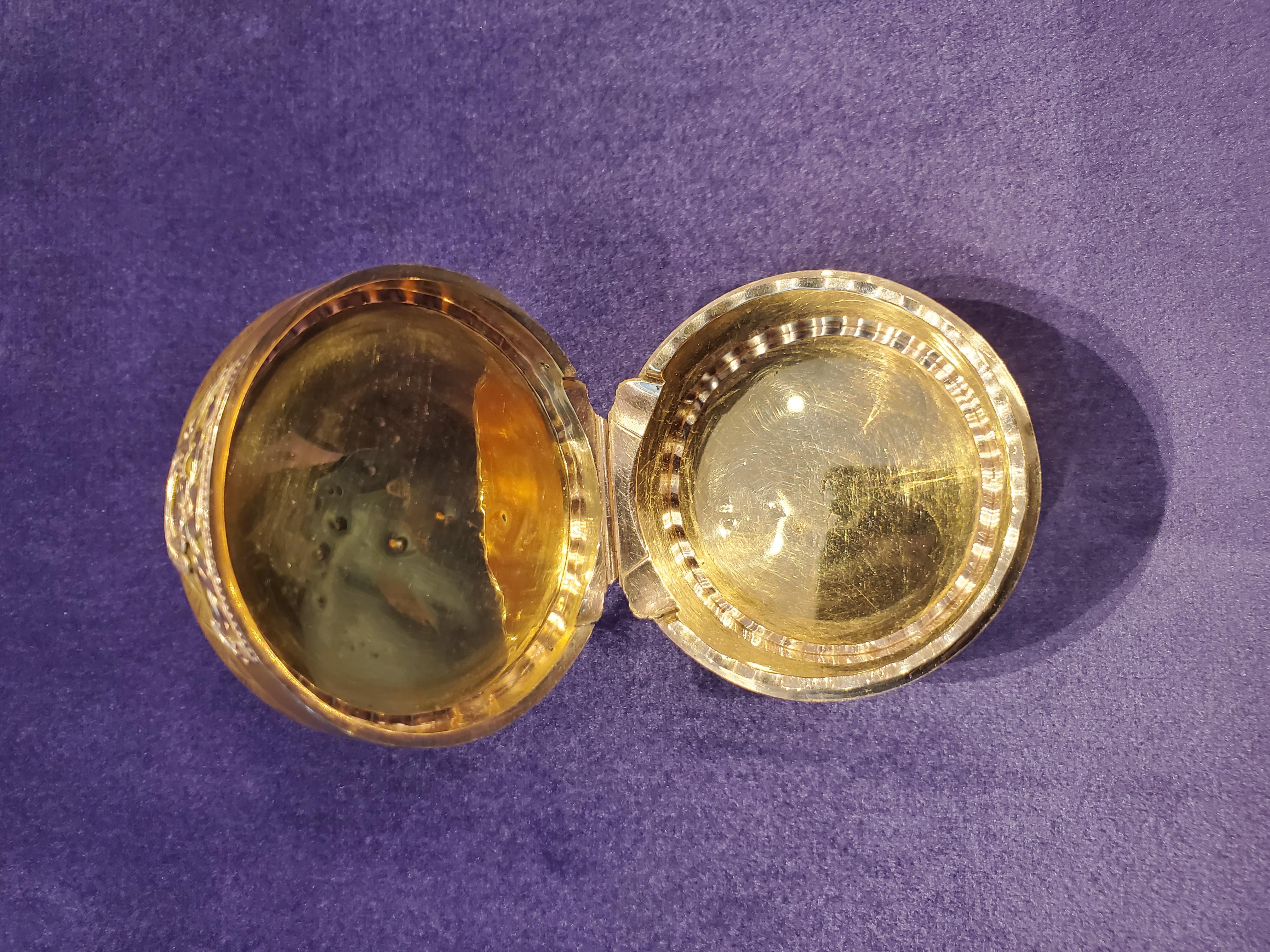 Louis XV Gold & Lacquer Snuff Box For Sale 1