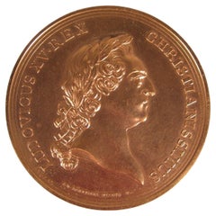 Louis XV Hôtel des Monnaies Antike Kupfermedaille, Paris Mint - 1Y129