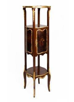 Louis XV Jardinière Stand With Vernis Martin Panels, Ormolu, 20th Century