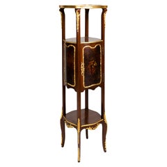 Louis XV Jardinière Stand With Vernis Martin Panels, Ormolu, 20th Century