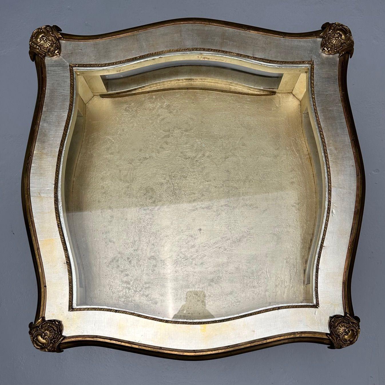 Louis XV, Jewelry Showcase, Vitrine Table, Walnut, Bronze, Gilt, 1920s For Sale 4