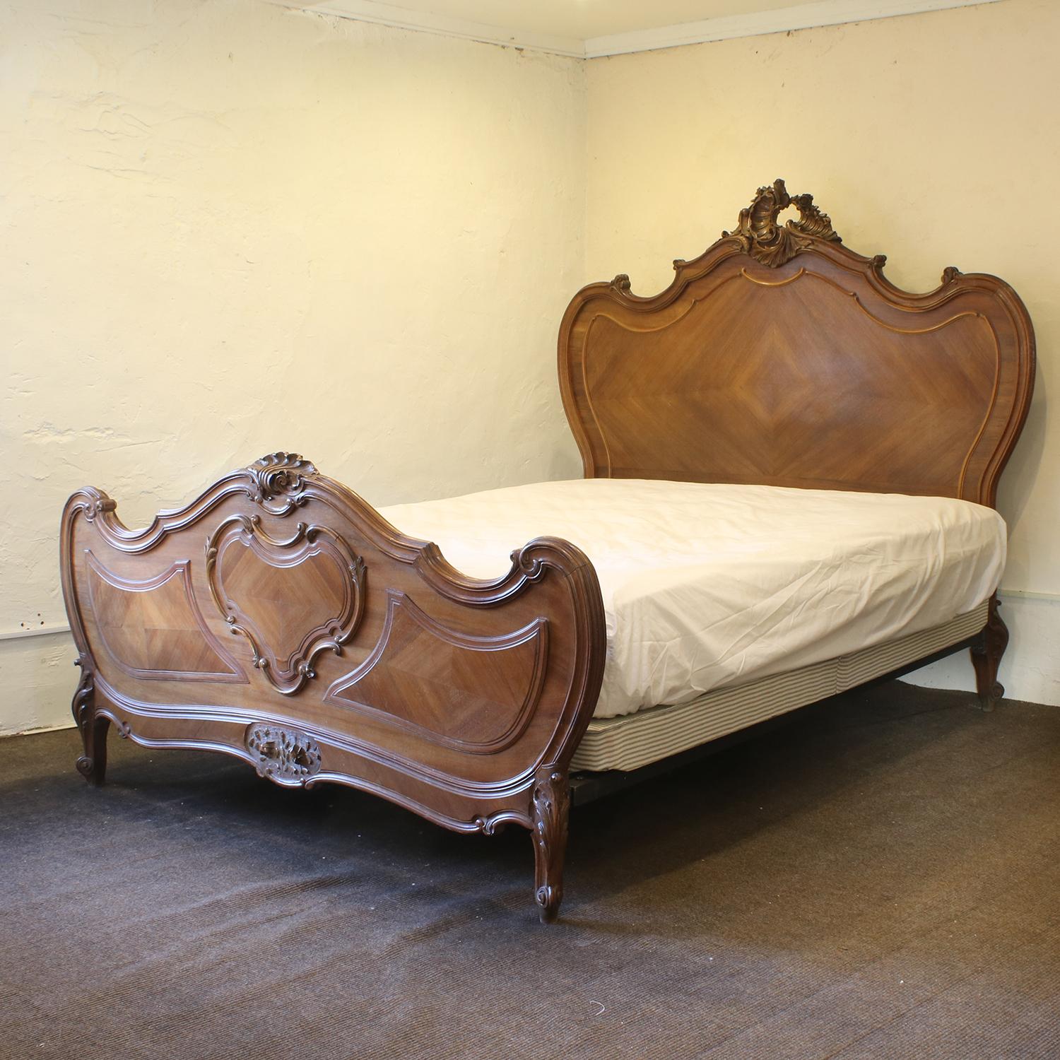 20th Century Louis XV Style Antique Bed WK145