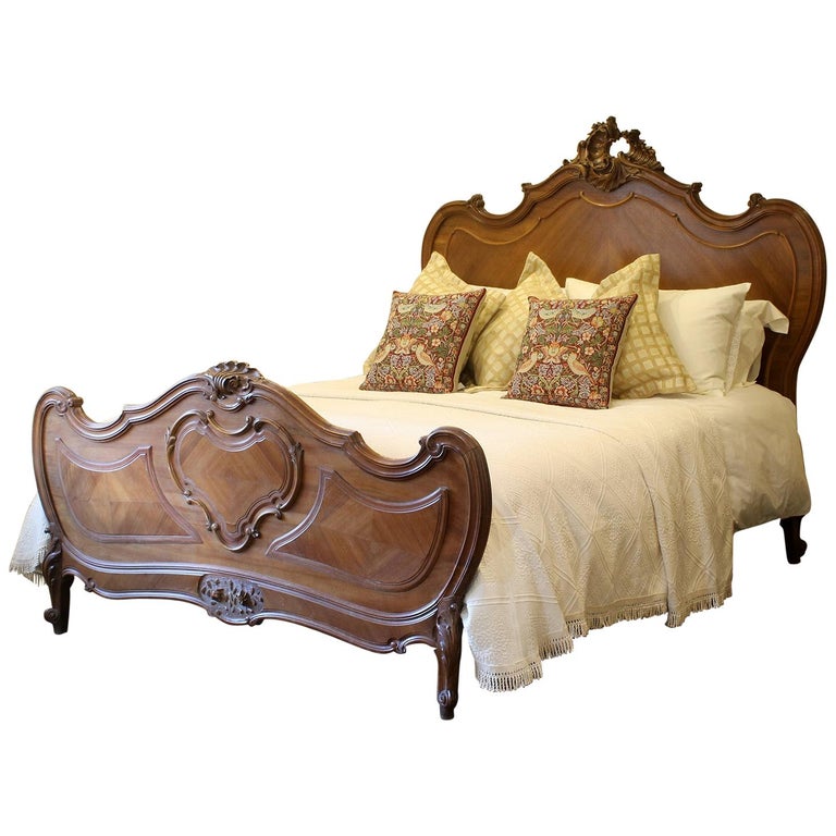 Louis Xv Style Antique Bed Wk145 At 1stdibs, Antique King Size Bed Frame
