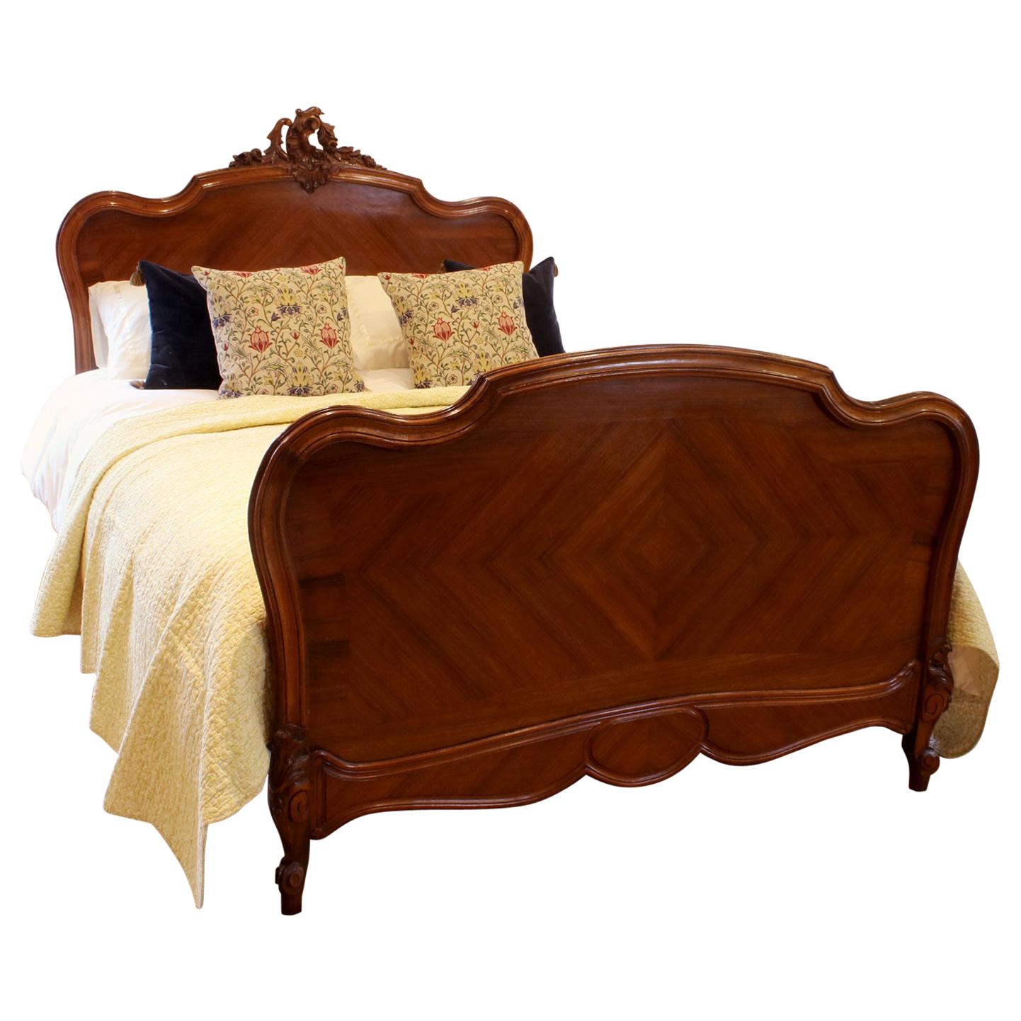 Louis XV Walnut Antique Bed WK147