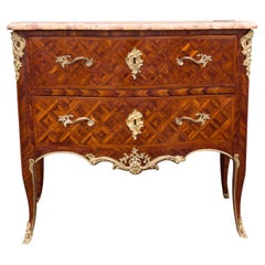 Louis XV Kingwood And Parquetry Commode