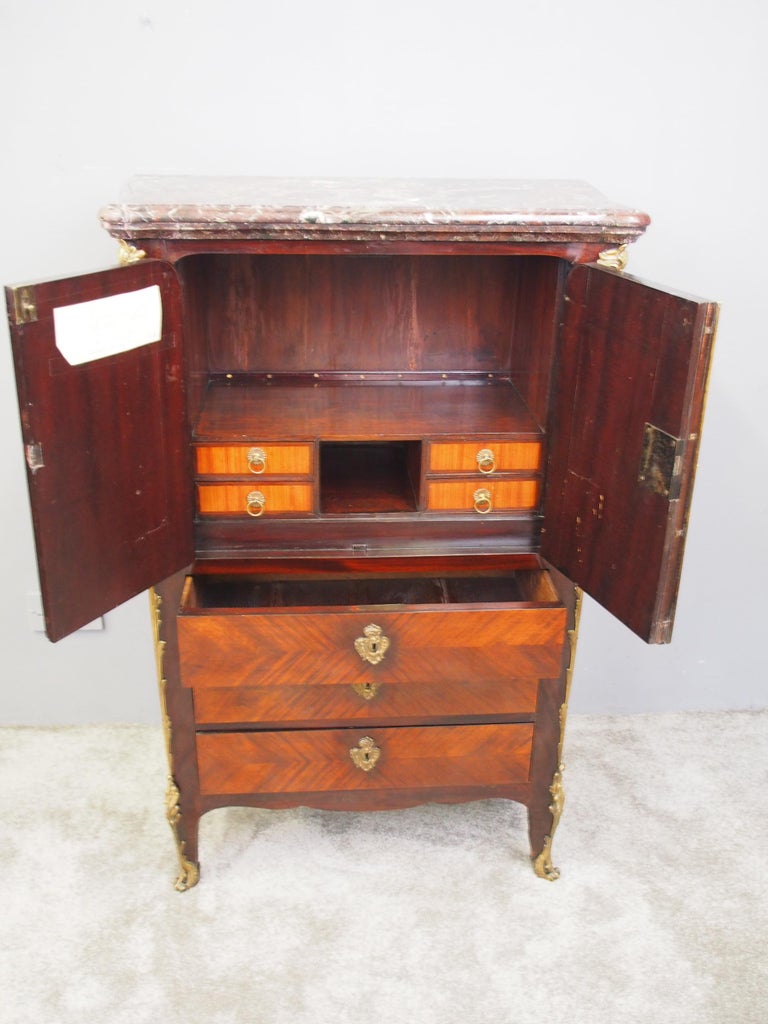 Louis XV Kingwood Stamped Leonard Boudin For Sale at 1stdibs