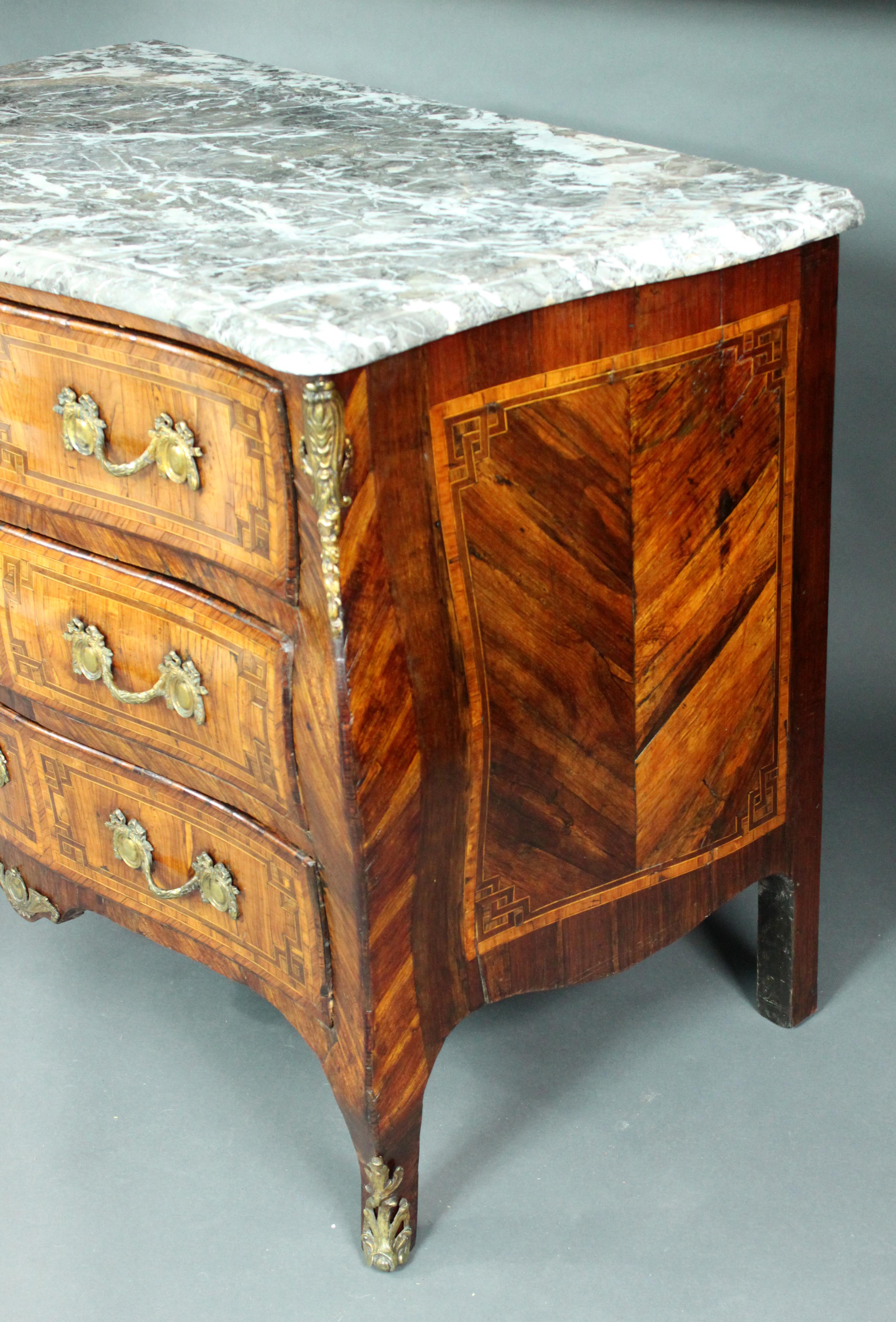 18th Century Louis XV Kingwood Commode For Sale