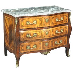 Commode Louis XV en bois de roi