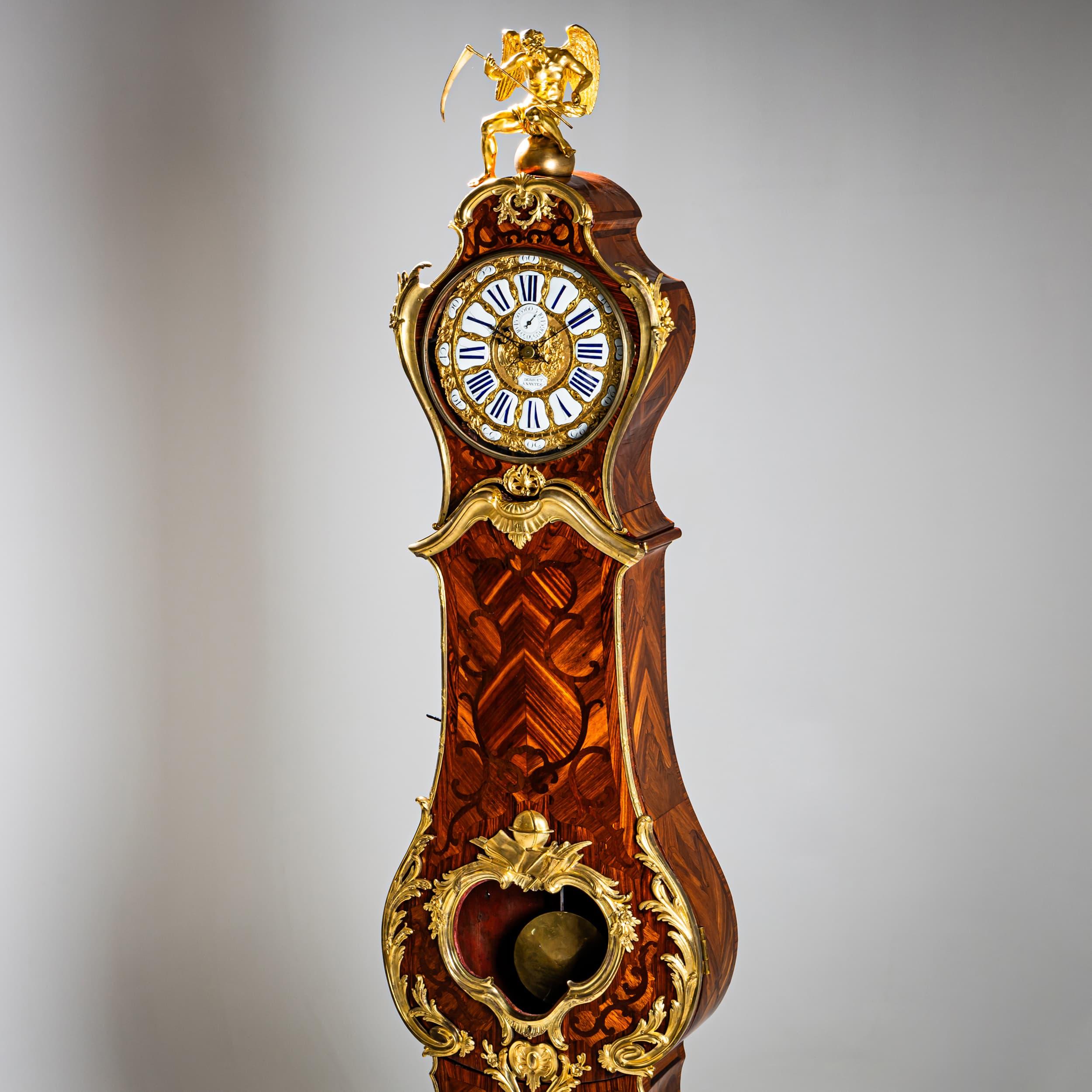 Louis XV Longcase Clock, France, Mid-18th Century For Sale 7