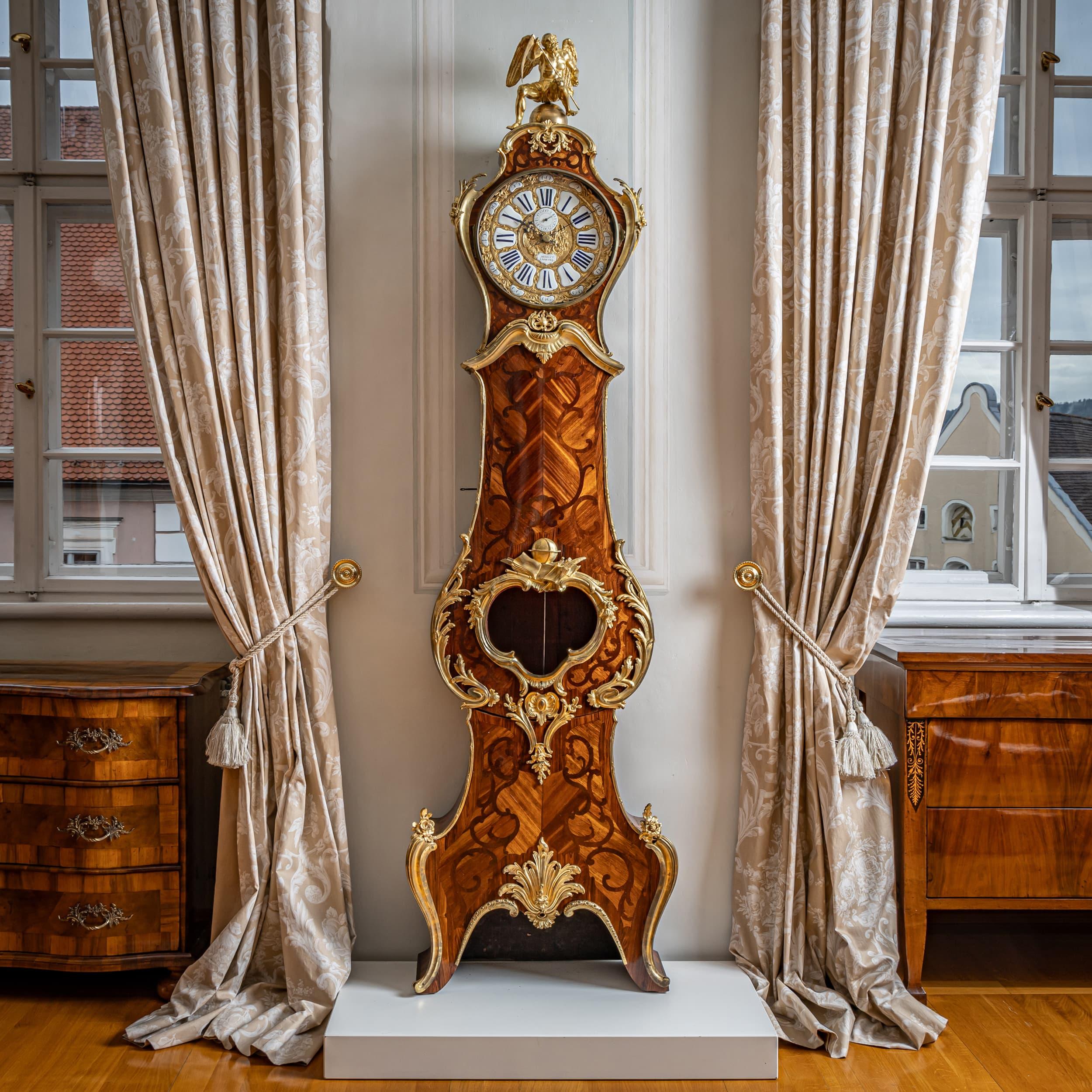 Louis XV Longcase Clock, France, Mid-18th Century For Sale 13