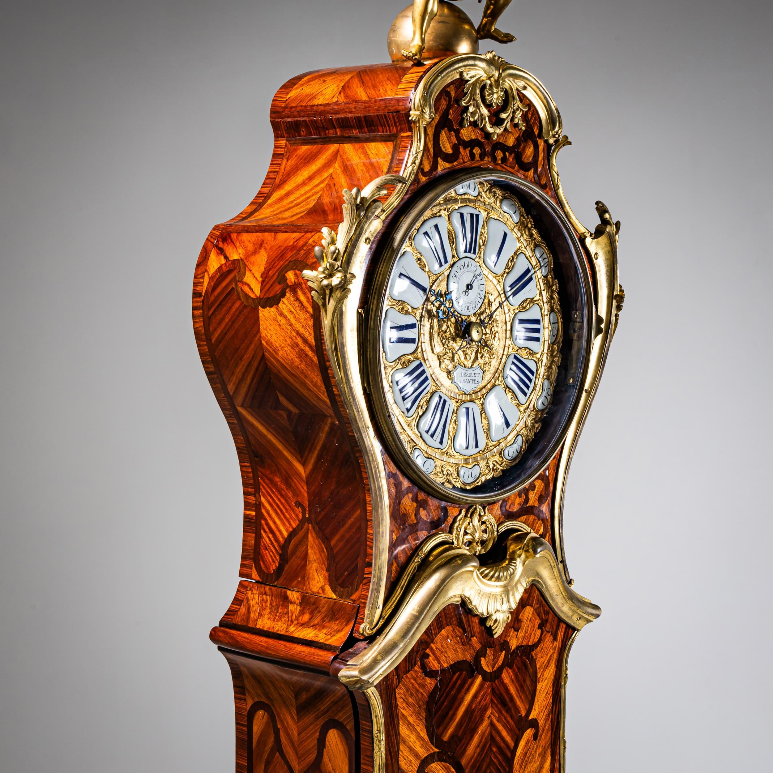 Louis XV Longcase Clock, France, Mid-18th Century For Sale 3