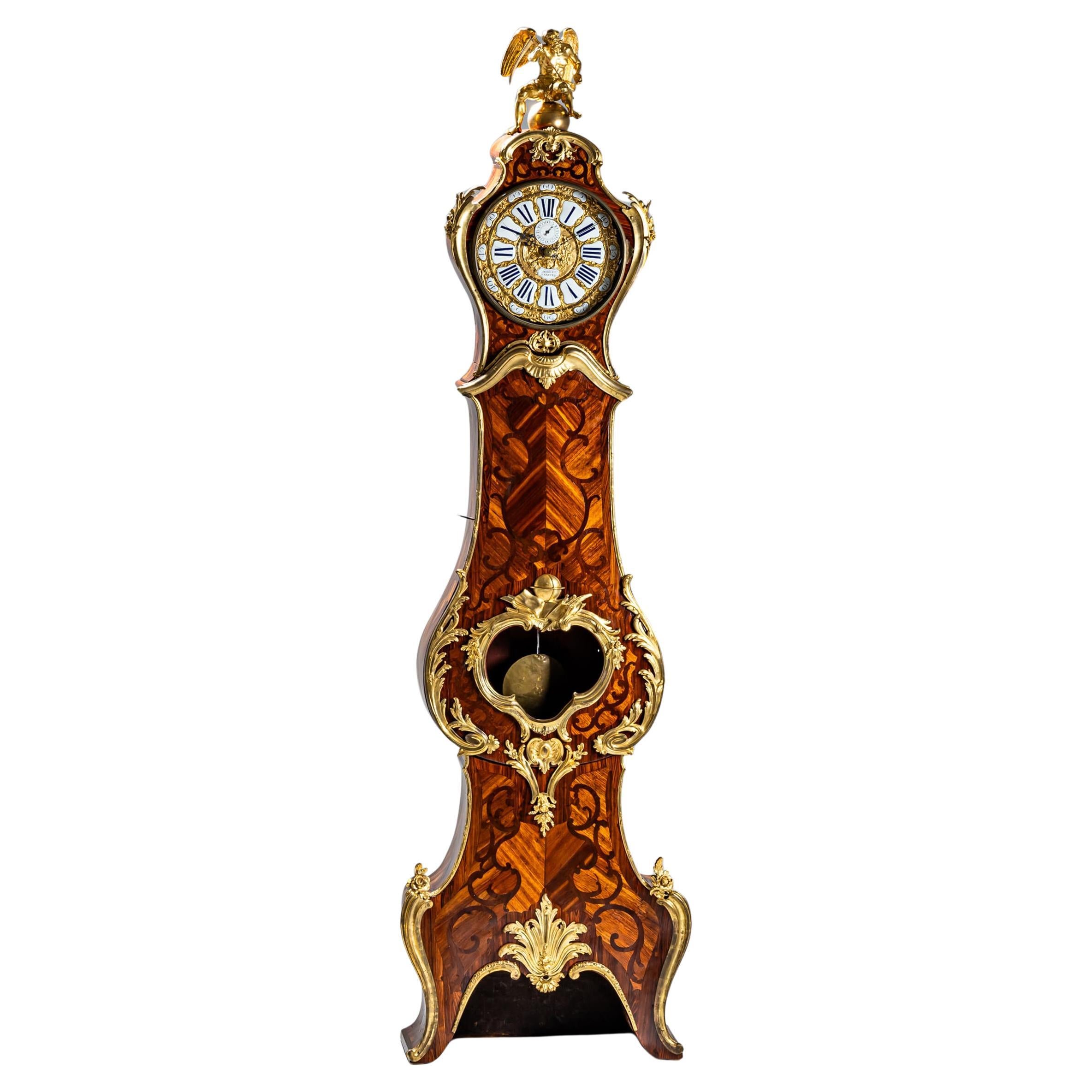 Louis XV Longcase Clock, France, Mid-18th Century For Sale
