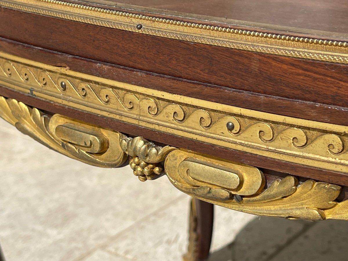 Vitrina in stile Luigi XV / Luigi XVI con bronzo - XIX secolo In condizioni buone in vendita a Beaune, FR