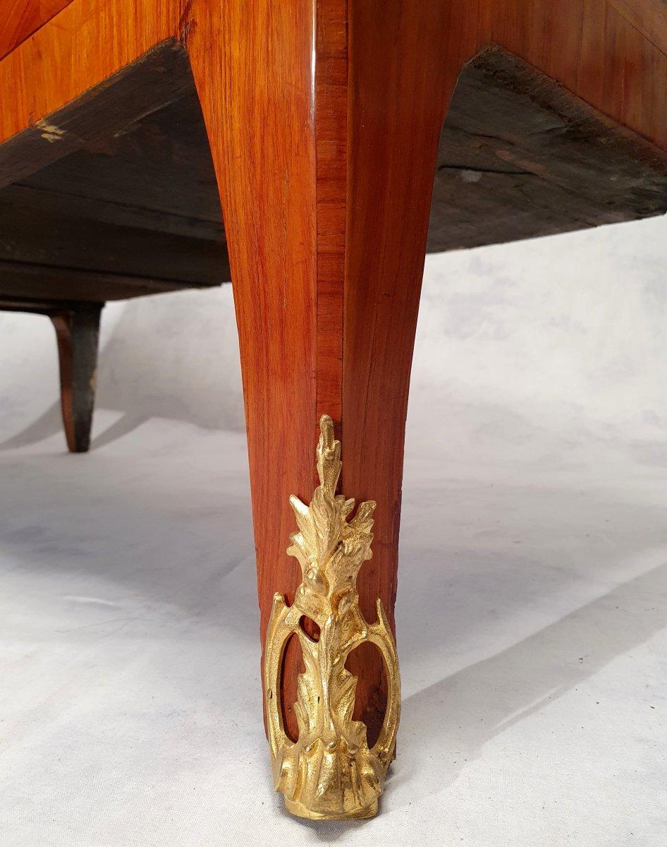 Louis XV, Louis XVI Transition Commode, Geometric Marquetry, 19th, Rosewood 1