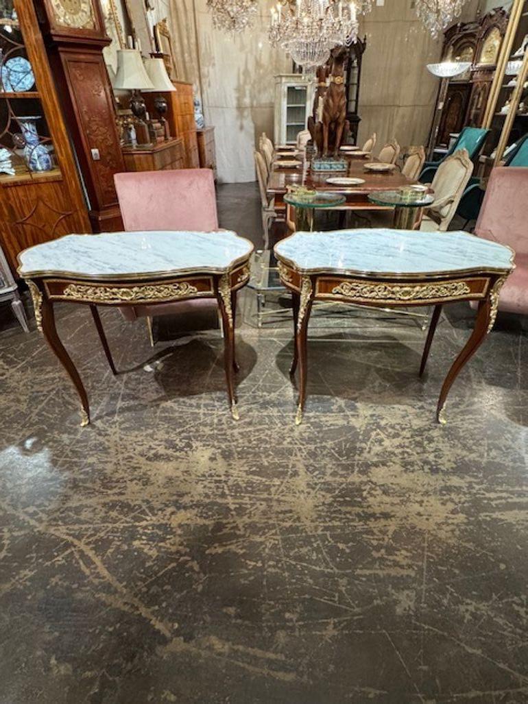 Louis XV Mahogany and Gilt Bronze Table For Sale 1