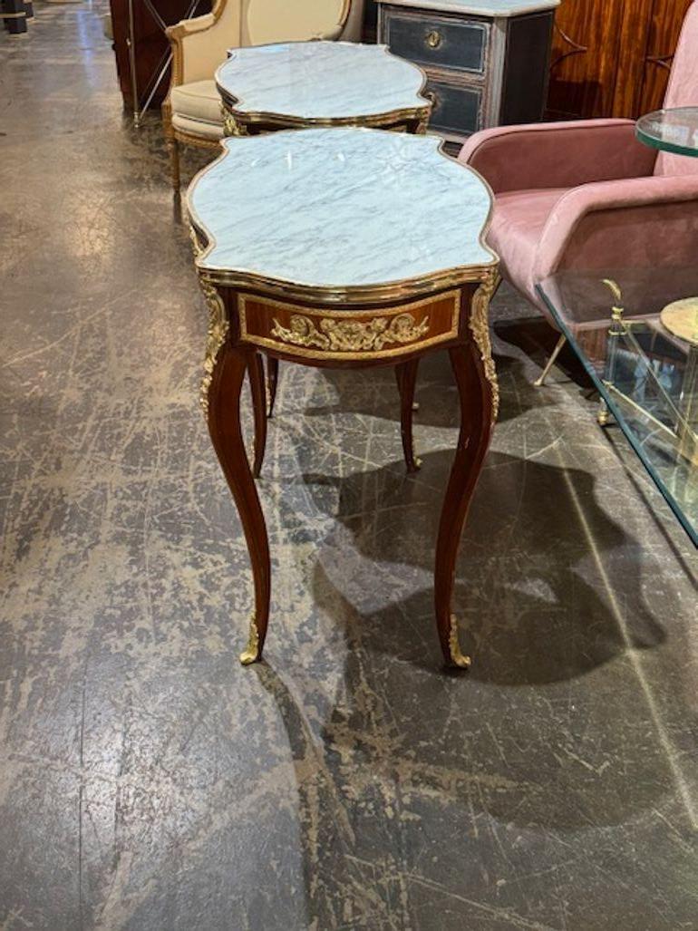 Louis XV Mahogany and Gilt Bronze Table For Sale 2