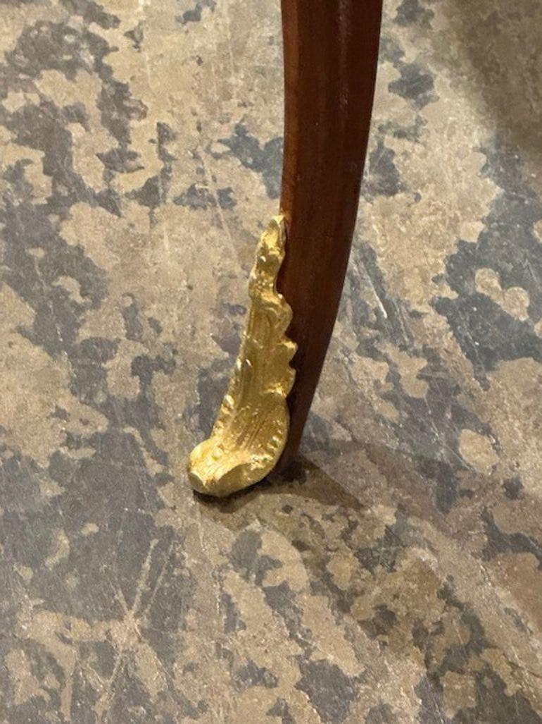 Louis XV Mahogany and Gilt Bronze Table For Sale 4