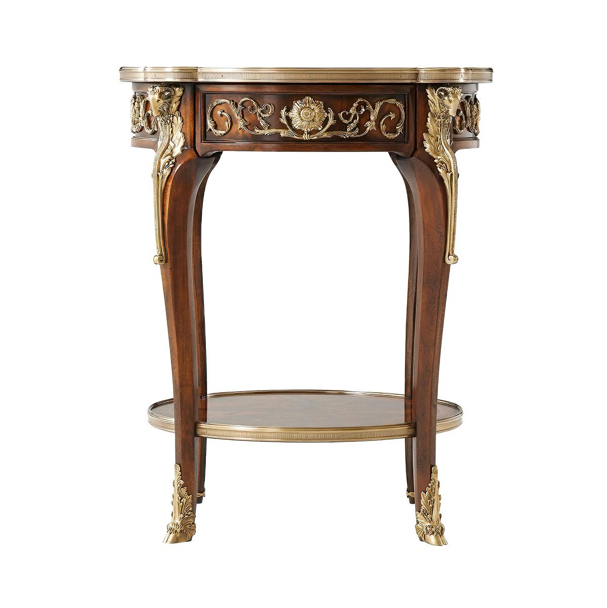 Vietnamese Louis XV Mahogany Lamp Table For Sale