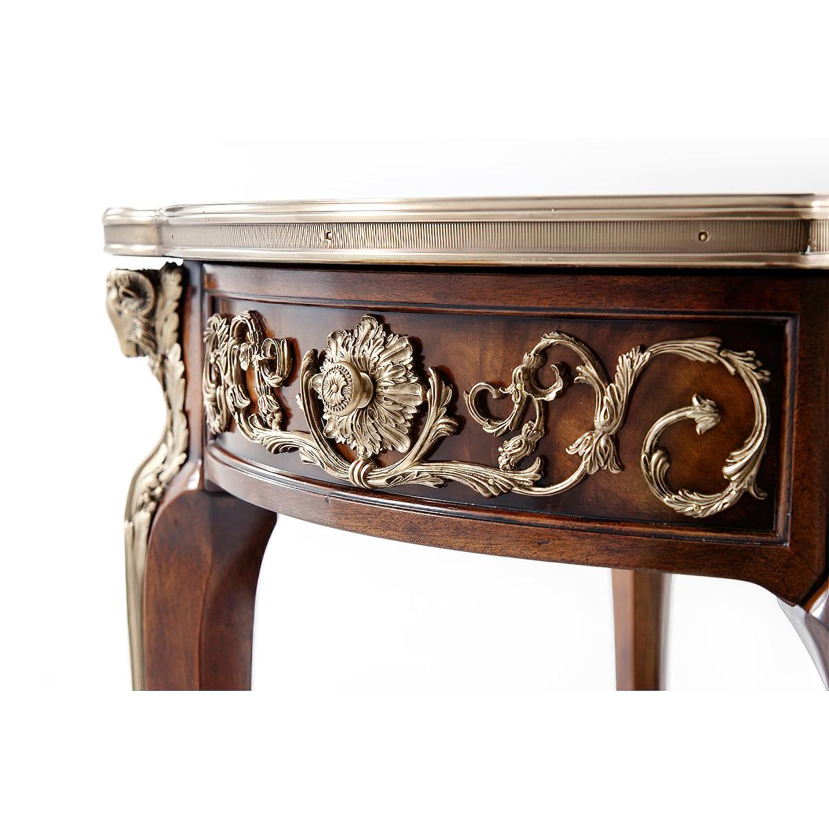 Contemporary Louis XV Mahogany Lamp Table For Sale