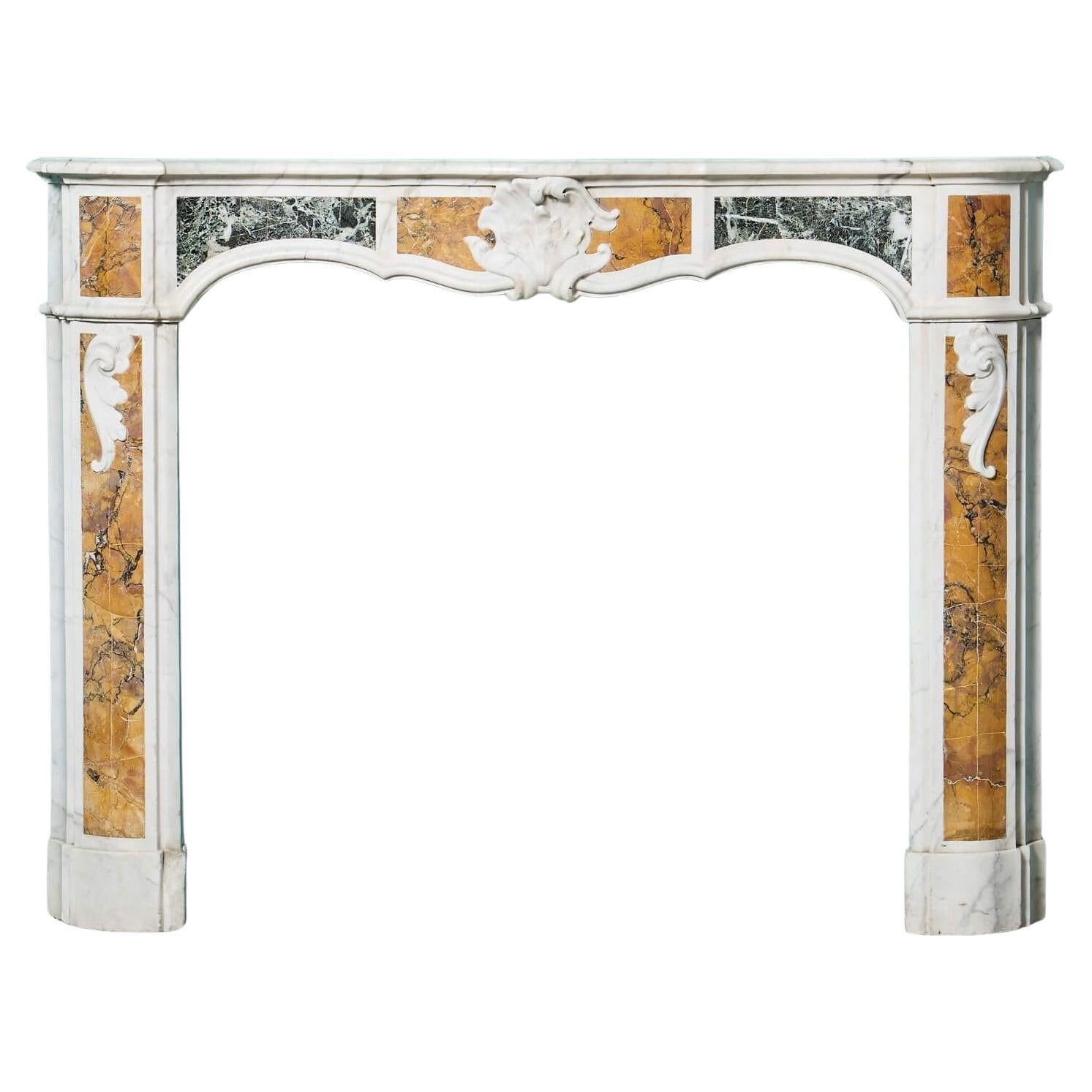 Louis XV Marble Fire Mantel Circa 1770 For Sale