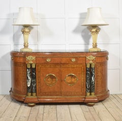 Style of Louis XV marble topped buffet sideboard
