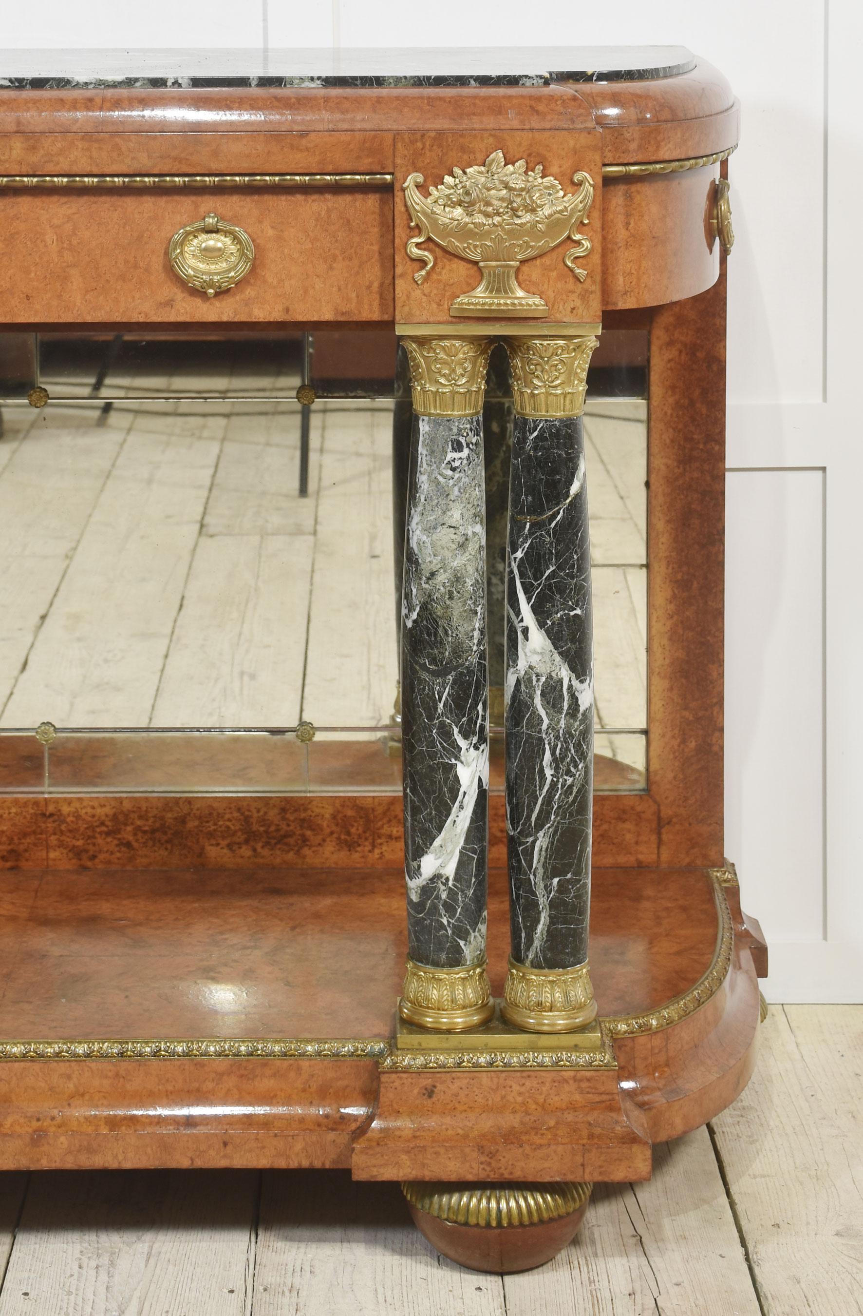 Louis XV marble topped console table For Sale 8