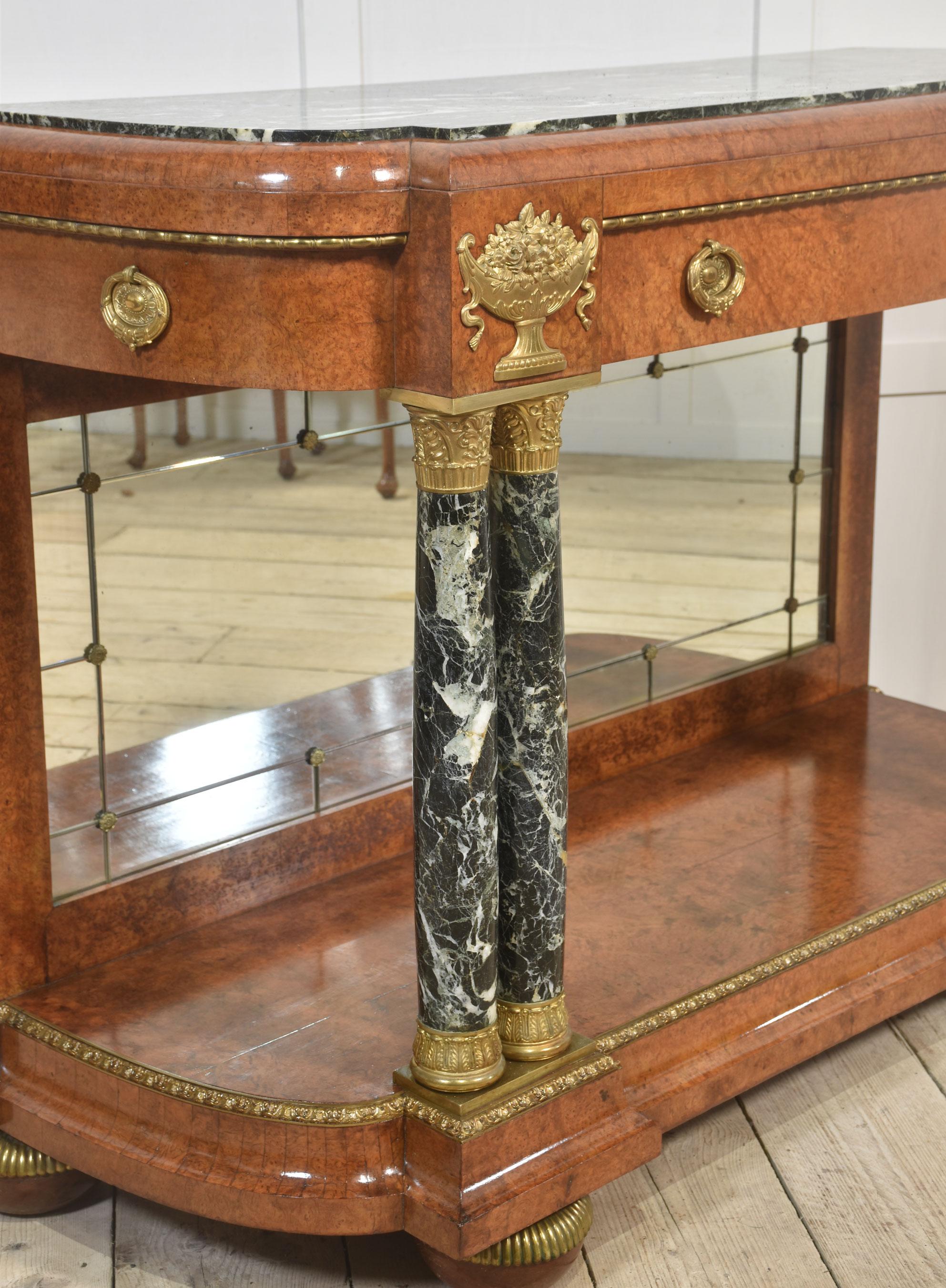 20th Century Louis XV marble topped console table For Sale