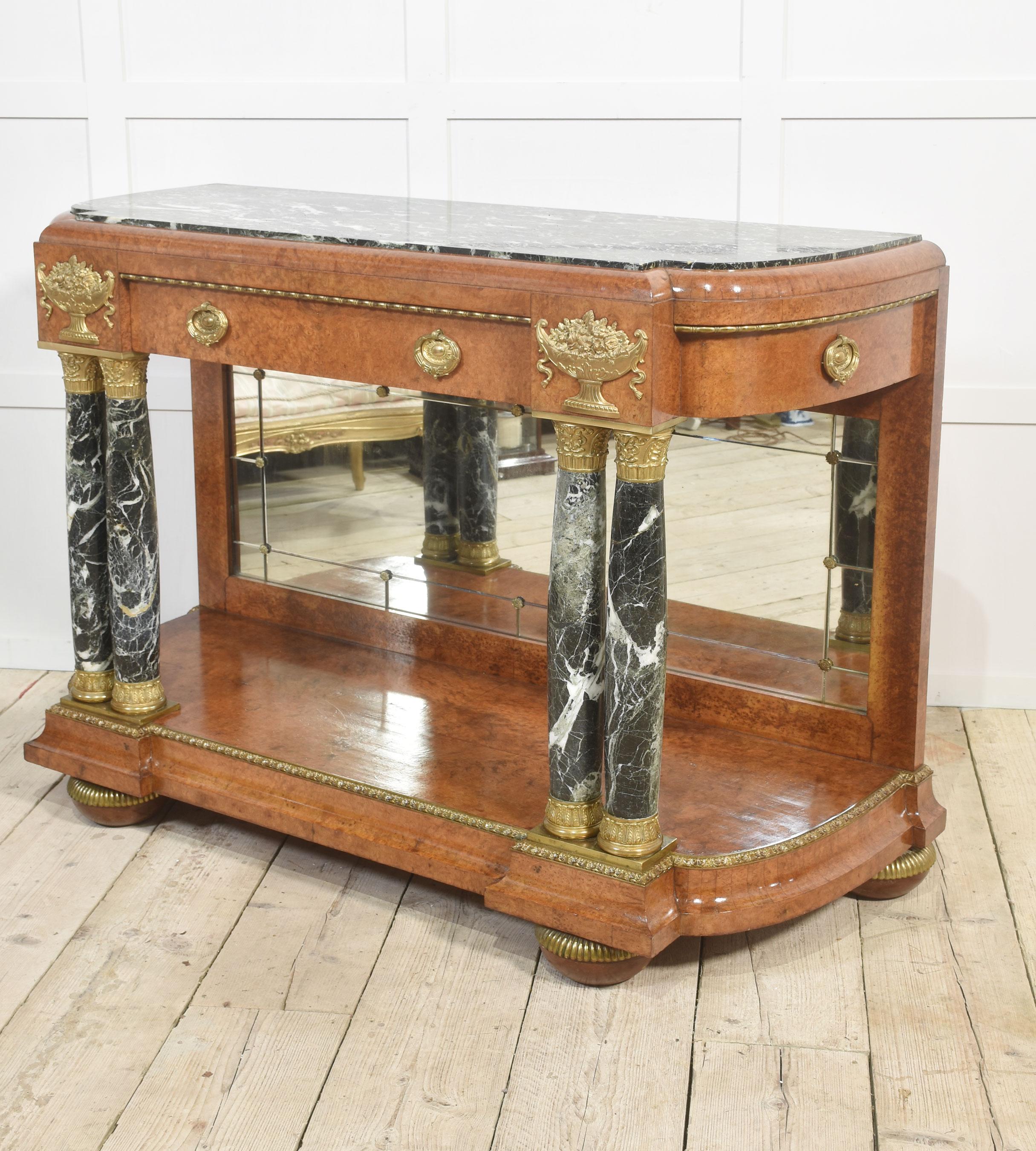 Louis XV marble topped console table For Sale 1