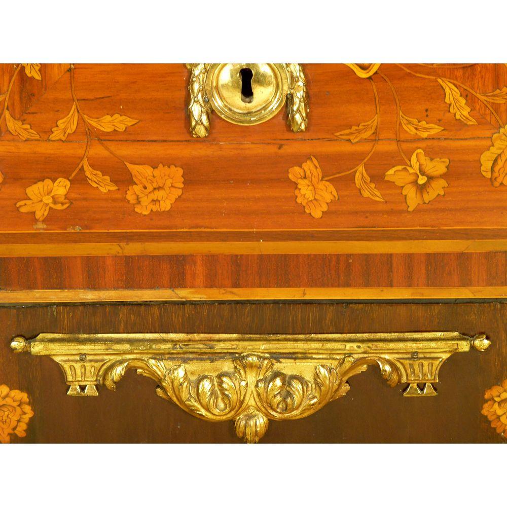 French Louis XV Marquetry Commode Chest