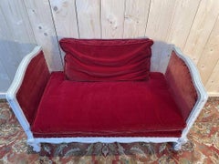 Louis XV Meridienne Settee