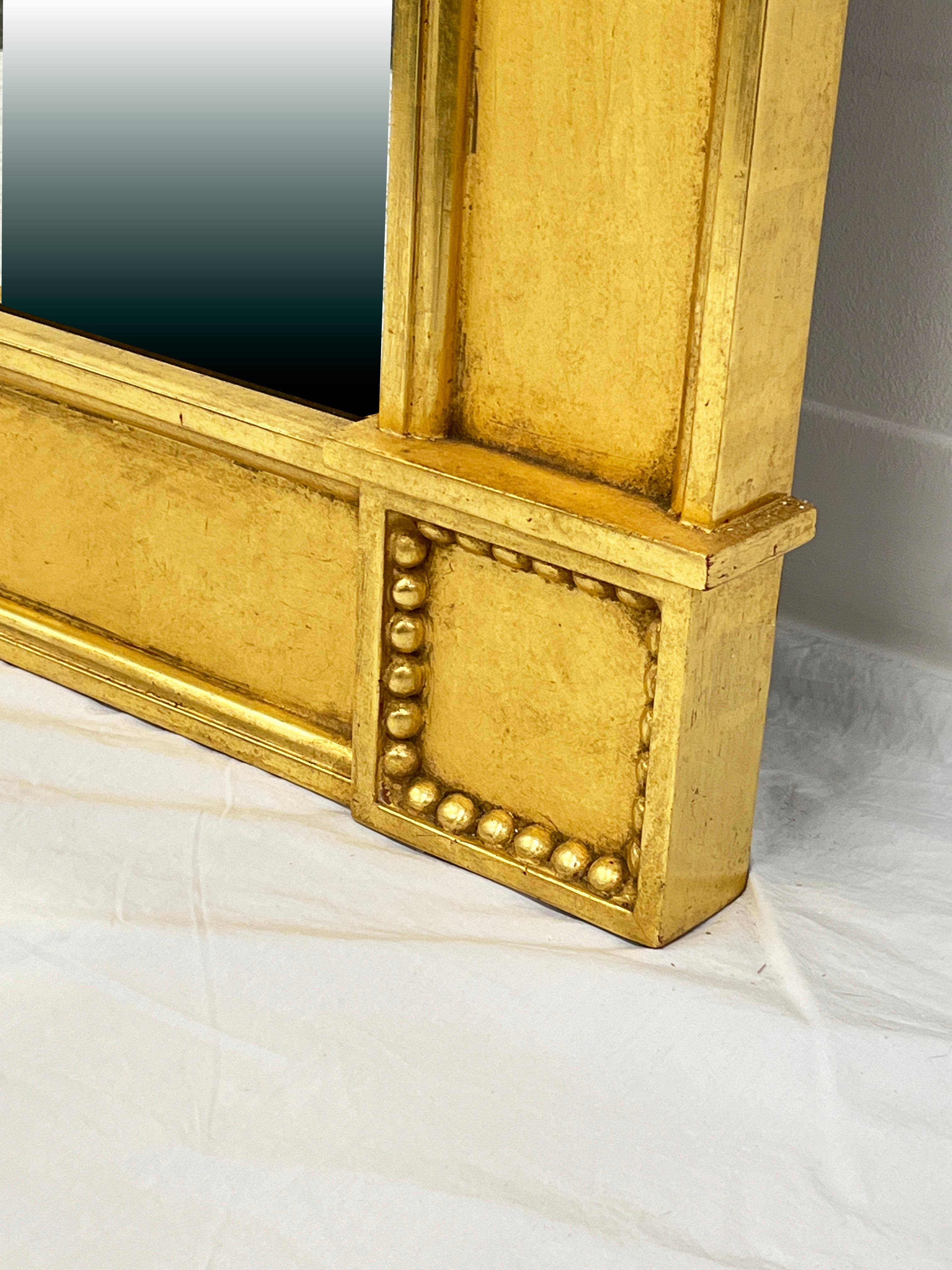 Louis XV Neoclassical Style Bespoke 22K Gilt Mirror By J. Robert Scott In Good Condition For Sale In Peabody, MA