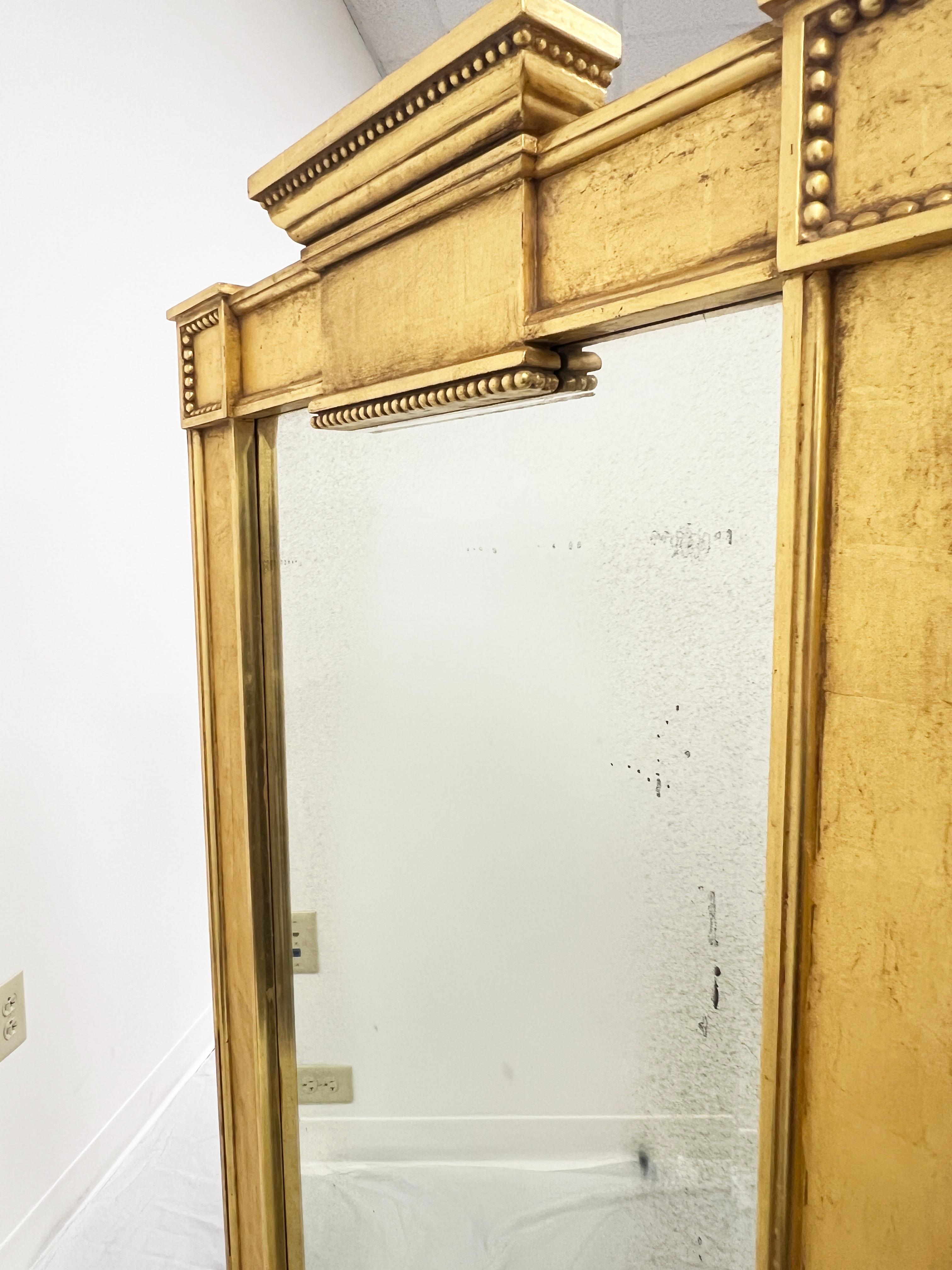20th Century Louis XV Neoclassical Style Bespoke 22K Gilt Mirror By J. Robert Scott For Sale