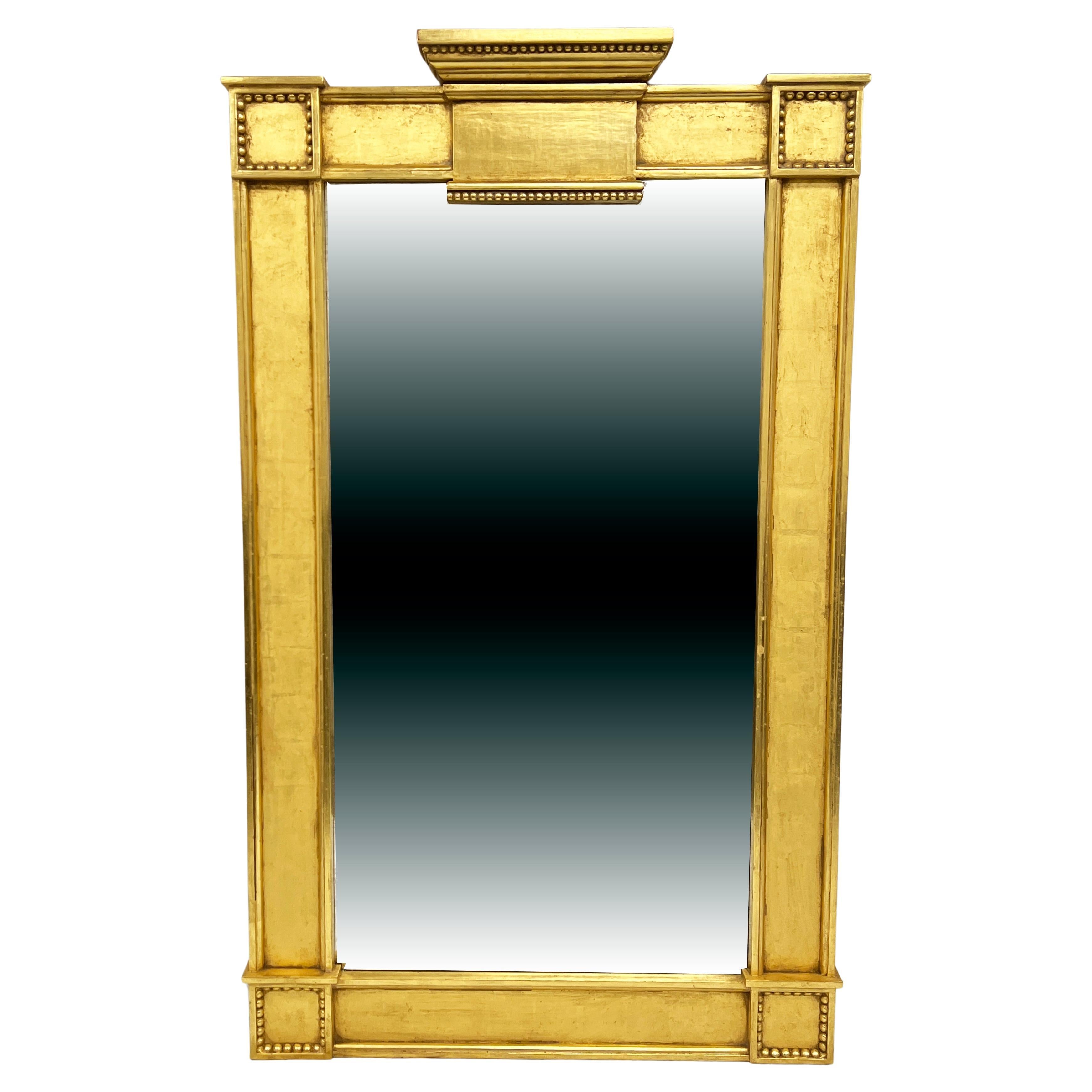 Louis XV Neoclassical Style Bespoke 22K Gilt Mirror By J. Robert Scott For Sale