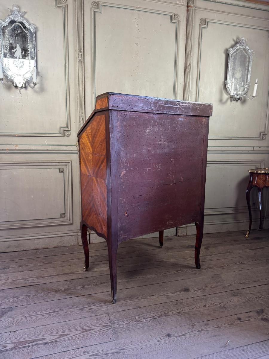 Gabinete notarial Luis XV en chapa de madera, estampado con Nicolas Petit Siglo XVIII siglo XVIII y antes en venta