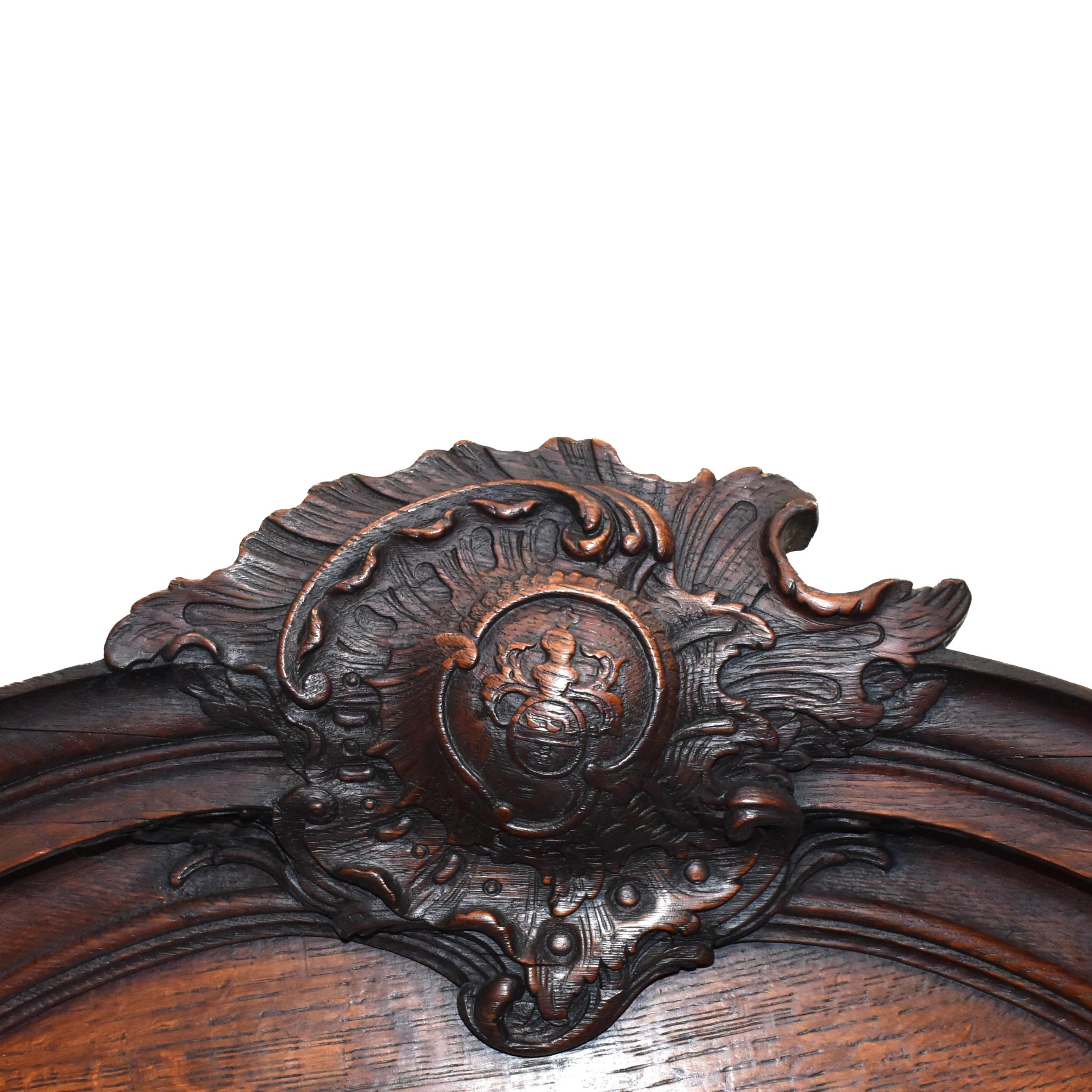 Louis XV Oak Display Cabinet, circa 1780 In Good Condition For Sale In Evergreen, CO
